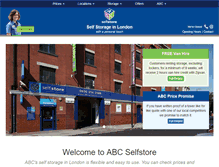 Tablet Screenshot of abcselfstore.co.uk